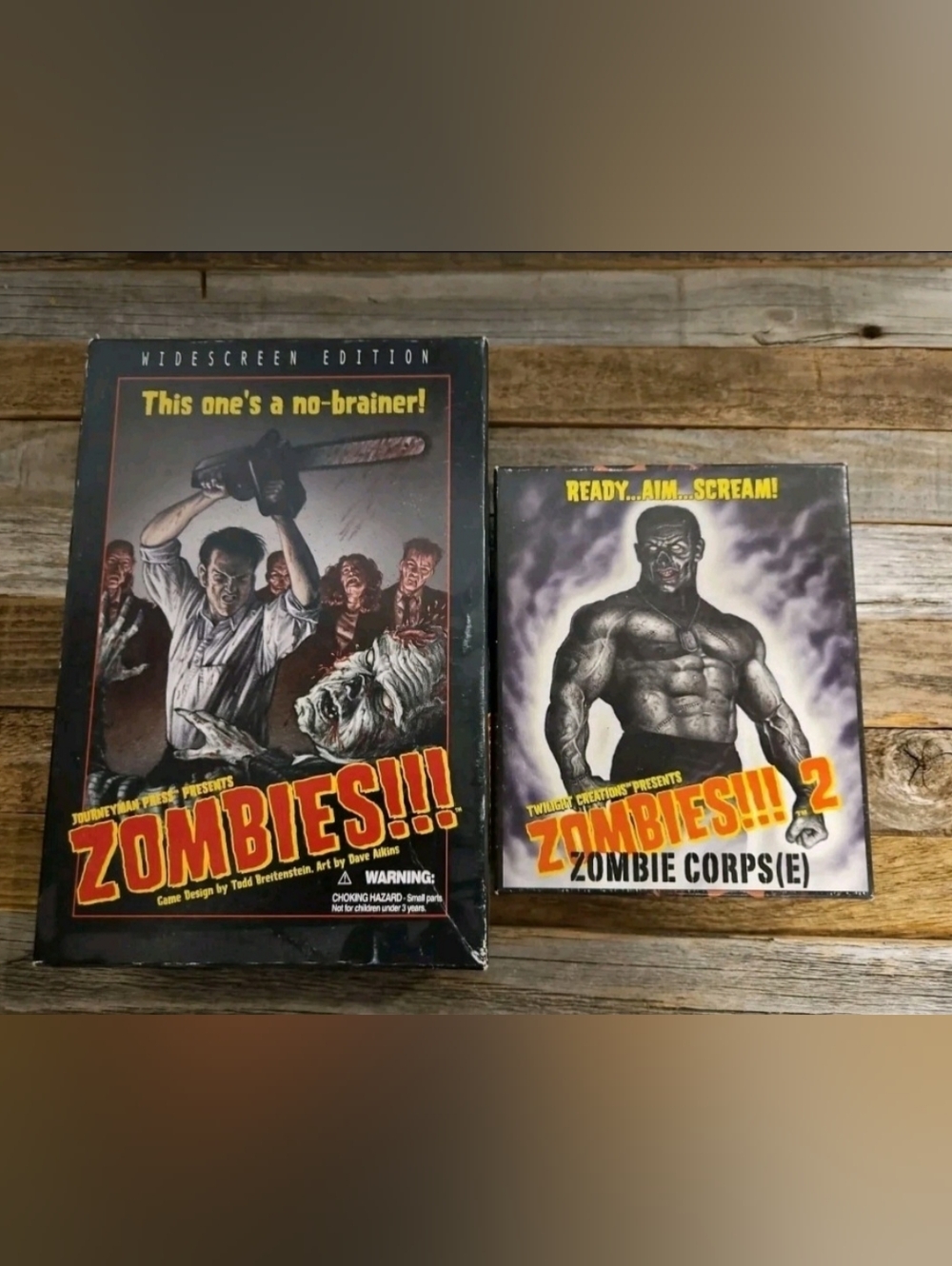 Zombies!!! Board Game Boxes – Widescreen Edition,  Zombies II Zombie Corps